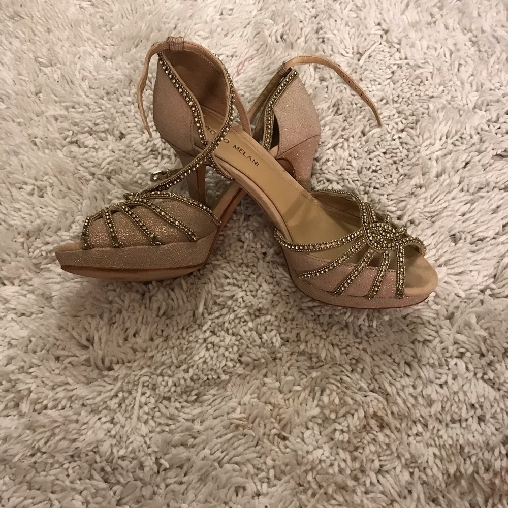 Antonio Melani gold heels